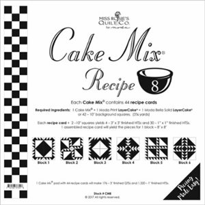 CAKE MIX RECIPE 8 PAPER PIECING BY MODA - PACKS OF 4