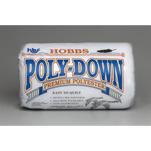 POLY-DOWN POLYESTER QUILT BATTING / CRIB SIZE - BOX OF 12